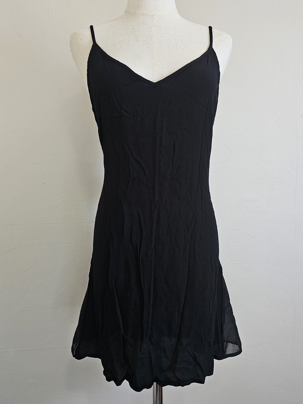 RUSH Classic Black Spaghetti-Strap Dress